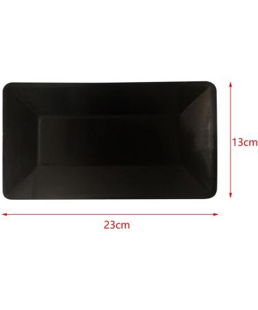 GaotKeut 8X Disposable Plates Cake Tray Dinnerware Foil Rectangular Paper Plates Party Paper Plates for Picnic Anniversaries Catering Black - Buy Online on GoSupps.com