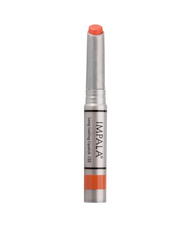 Impala |Longlasting lipstick color mattes orange No. 122 |Permanent lipstick creamy texture |Long -lasting |Moisturizing lipstick with complete cover 122 purple metallic