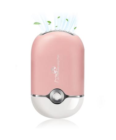 MISMXC Eyelash Fan,Rechargeable Handheld Mini Fan Lash Dryer with Built in Sponge,Perfect for Eyelash Extension Application Pink