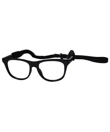 Style Vault G003 Dog Pet Costume Glasses Medium Breeds 18-40lbs (80s Black-Clear Lens)