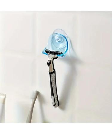 Premium 2-Pack Shower Razor Holder - Waterproof Removable Suction Cup Organizer for Razors & Luffa - Powerful Bathroom Storage Solution - Buy Online on GoSupps.com