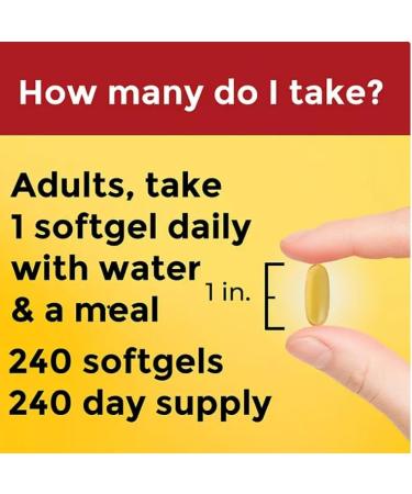 Burp-Less Fish Oil 1200 mg Softgels 240 ct. with taha Sticker - Buy Online on GoSupps.com