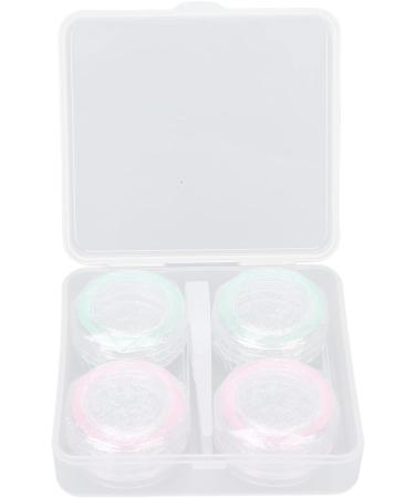 Verdant Touch Portable Contact Lens Box Set | Glittering 2-Pack Travel Storage with Tweezers | Multicolored Contact Lens Case | International Shipping Available - Buy Online on GoSupps.com