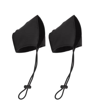 TOPINCN 2pcs Driving Shoe Heel Protectors Cover  Oxford Cloth Material Wearproof Heel Protection for Driver Shoes Heel Cushions Heel Mat