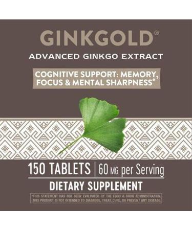 Nature's Way Ginkgold 60mg Tablets 150ea - Pack of 2 Boxes - Buy Online on GoSupps.com