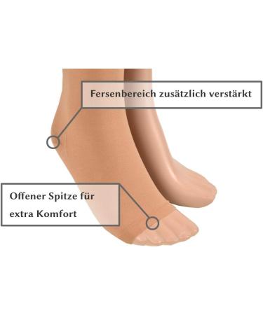 Buy Assistica Medical Compression Stockings 23-32 mmHg - Open Tip Support Stockings for Women & Men - Silicone Tape Small Beige (158-170 cm) - Buy Online on GoSupps.com