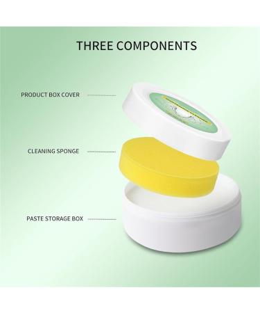 White Shoe Cleaner 120g White Shoe Cleaning Cream White Shoes Cleaning Multi-Functional Shoe Cleaning and Stain Removal Cream Water-Free Cleaning with Sponge (2PCS) - Buy Online on GoSupps.com