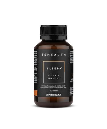 JSHealth Sleep Aid with Magnesium Lavender & Passionflower - Sleep Supplement for Adults - Non-Drowsy Supplement Calms Body & Mind 60 Capsules 60 Count (Pack of 1)