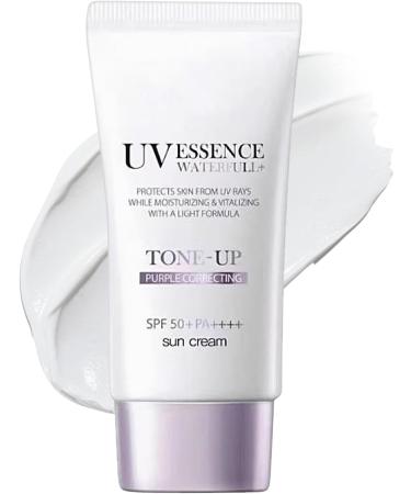 gifyym Moisturizing Sun Protection Face Protection Primer Sun Protection for Beach Holiday Dating Walking Commuting 50ml Sweatproof Broad Spectrum Facial Enemies - Buy Online on GoSupps.com