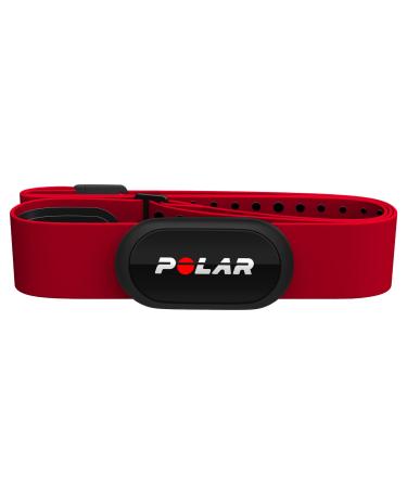 Polar H10 Heart Rate Monitor Chest Strap - ANT + Bluetooth, Waterproof HR Sensor for Men and Women (New) Red M-XXL: 26-36"