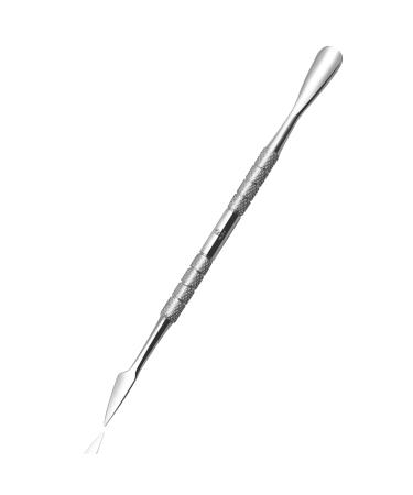 Cuticle Pusher Tool and Nail Cleaner Professional Double Ended Metal Stainless Steel Gel Nail Polish Remover Scraper
