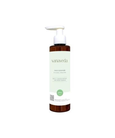 Face Cleanser Pitta | Sensitive & Inflamed Skin | Cooling Gel-Based Cleanser with Sariva Manjishtha & Turmeric | Dosha-Balancing Pitta Skincare | Non-Drying Gentle & Soothing | 100ml