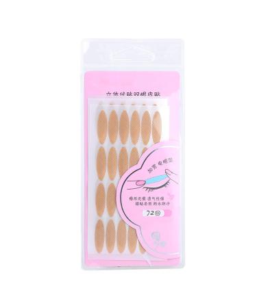 70 Pairs Invisible Double Eyelid Tape Adhesive Eyelid Sticker Makeup Tool (Half Round Shape) Waterproof Sticky Lasting Eyelid Sticker