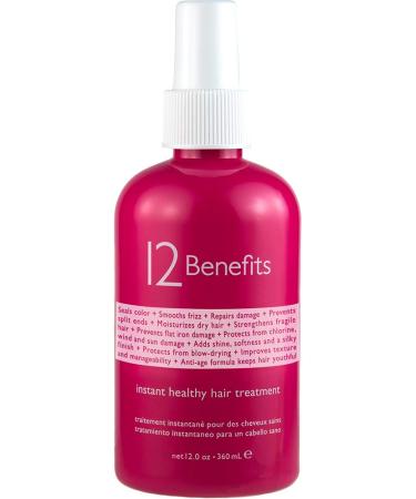 12 Benefits Instant Healthy Hair Treatment  12 Ounce 12 Fl Oz (Pack of 1)