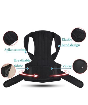 Adjustable Posture Corrector Back Support Shoulder Back Brace Posture Spine Corrector Postural Fixer Tape - Buy Online on GoSupps.com