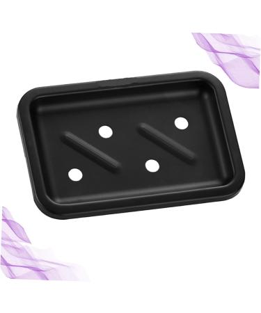 Ciieeo Bathroom Soap Holder Bathroom Soap Organizer Lipstick Case Soap Dish Holder Heart Shaped Rug Wall Soap Dish Soapdish Suction Cup Soap Holder Soap Rack Drain Rack Space Aluminum Black 12.6x8.4x3cm - Buy Online on GoSupps.com
