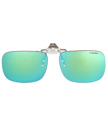 PRiSMA Sunglasses CLiP-ON - Glasses clips for glasses wearers in 3 versions 08 Sunprotect Green Balance