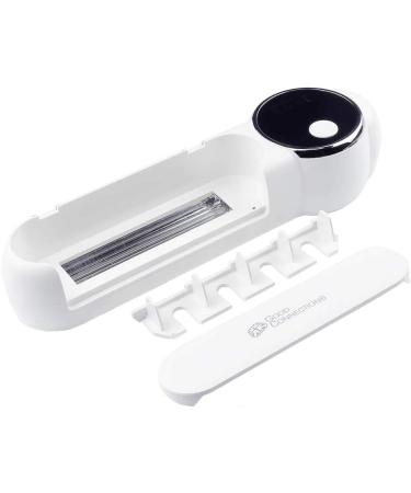 Good Connections UV-C Toothbrush Disinfection Station for 4 Toothbrushes - White | 22.5 x 4.2 x 6.7 cm | UVC Sanitizer for Clean Oral Hygiene - Buy Online on GoSupps.com