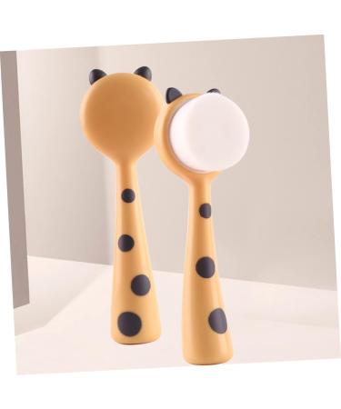SOLUSTRE Manual Face Brush Household Facial Brush Face Exfoliator Face Washer Face Wash Brush Rose Gold Ribbon Facial Cleaning Brush Manual Facial Brush Miss Handheld Scrub Nylon - Buy Online on GoSupps.com