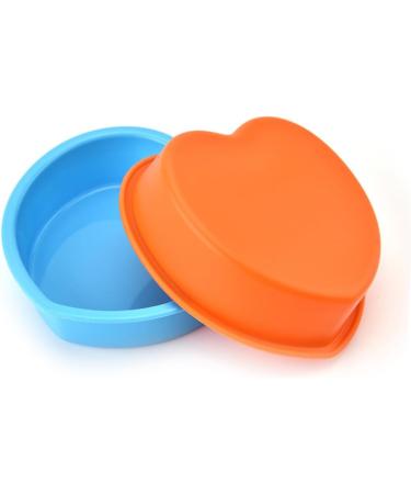 HOMSFOU 3 Sets De para Gelatinas Silicone Molds Heart Shaped Cake Pans Wedding Cake Plates Silicone Bakeware Silicone Cupcake Silicone Cake Pan Chocolate Fondant Mold - Buy Online on GoSupps.com