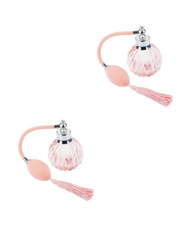 Beaupretty 2 Pcs Twill Perfume Bottle for Kids Perfumes Perfume Sprayer Bottle Mini Perfume Refillable Perfume Holding Bottle Air Bag Perfume Sprayer Air Bag Perfume Bottle Supplies 3 Ounces Pinkx2pcs