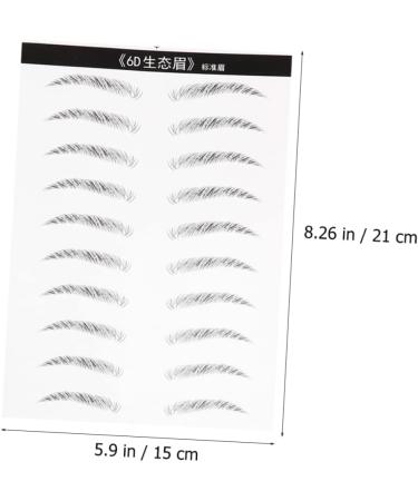 FOMIYES 2 Pairs Water Proof Stickers Makeup Stencil Eyebrow Makeup Stickers Cosmetic 3d Supplies Bionic - Buy Online on GoSupps.com