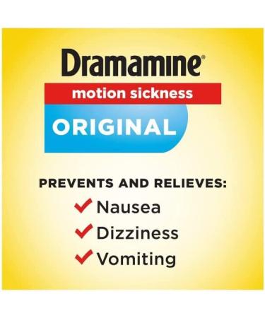 Dramamine Motion Sickness Relief 12ct x 3 - Fast-Acting Formula - Buy Online on GoSupps.com