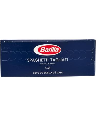  Italian Gourmet E.R. Barilla Spaghetti Tagliati No. 38 100% Italian Durum Wheat Semolina Pasta 500g + Tomato Pulp Italian Gourmet Tomato Pulp 400g Box - Buy Online on GoSupps.com