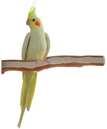 Sweet Feet and Beak Superoost Manzanita Pumice Pedicure Perch- Easy to Install Bird Cage Accessories for Healthy Feet, Nails and Beak - Natural Bird Perches Imitates Birds' Life in The Wild Small 8"
