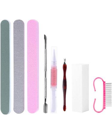 OKwife Professional Nail File Set - 1 Set with Buffer Cuticle Trimmer & Pusher for Salon-Quality Nails - Buy Online on GoSupps.com