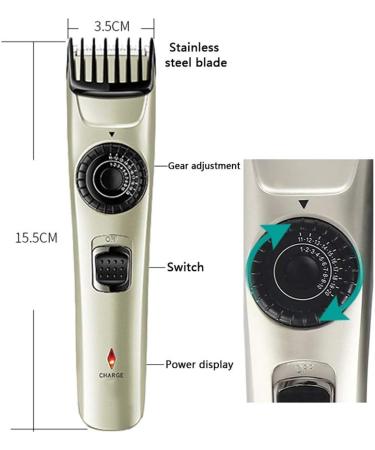 Shop Metal Body Professional Trimmer - Rechargeable Electric Hair Clipper for Men | Best Hairdresser Tool - Buy Online on GoSupps.com