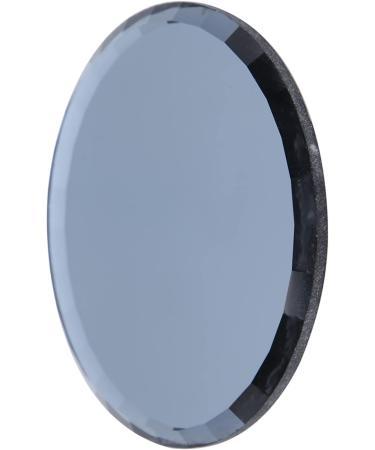 Luroze Nail Art Pallets & Mirrors - 7.1cm Color Mixing Glass Display Tools for Women & Girls | Black Makeup Plates & Photography Props - Buy Online on GoSupps.com