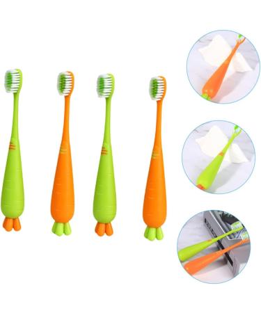 Beaupretty 8-Pack Carrot Travel Toothbrushes for Kids | Durable & Cute Household Oral Care | Perfect for Daily Use - Buy Online on GoSupps.com