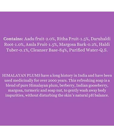 Biotique Bio Himalayan Plum Refreshing Body Soap - Pure Fruit & Vegetable Extracts for Revitalizing Skin - Buy Online on GoSupps.com