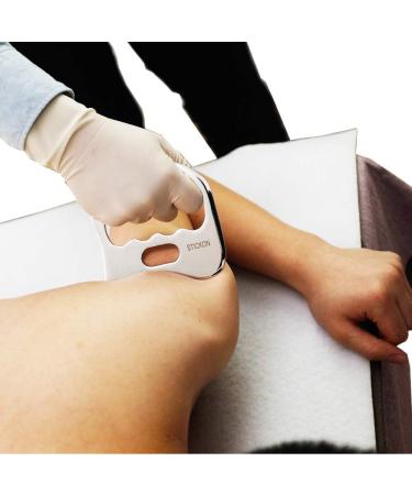 Justsun Gua Sha Schaber - Stainless Steel Soft Tissue Massage Tool for Spa & Acupuncture - Relieve Muscle Pain - Buy Online on GoSupps.com