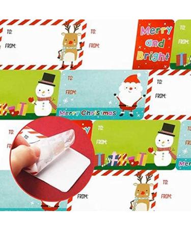 Christmas Tags Gift Tag Stickers for Gifts 500Pcs Self Adhesive Stickers Gift Tags Decorations Gift Wrapping Presents Labels for Gift Bags Cards Envelope Decals Birthday Wedding Holiday Decor (snowman) - Buy Online on GoSupps.com