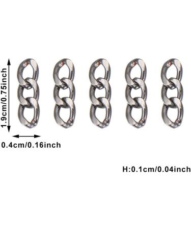 6 Sets Punk Metal Nail Art Decoration DIY Thick Chain Manicure Nail Stickers 3D - Buy Online on GoSupps.com
