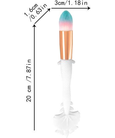 HiXip Silicone Foundation Brush | Blush Concealer Brush Powder Brush | Powder Foundation Women Travel Size Professional Blush Powder Brush with Slanted Head for Liquid Cream  - Buy Online on GoSupps.com