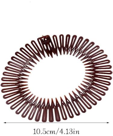 rongweiwang U-Part Wig Comb Clips Wigs Accessories Hair Extension Combs Tools Matching Trendy Styling Salon Home Accessory Coffee - Buy Online on GoSupps.com