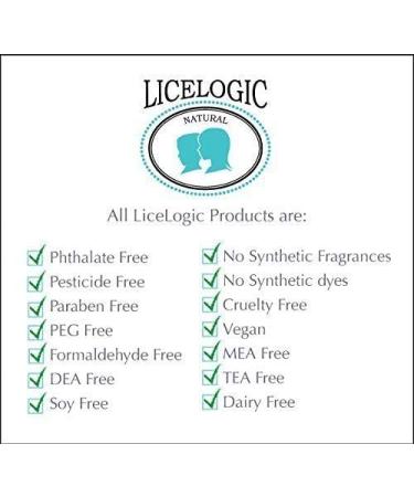 LiceLogic Natural LICEZYME Treatment Kit - 1 Day Head Lice & Nit Remover with Eliminator Mousse, Nit Comb, and Hair Spray - Peppermint Scent - 7.1 oz + 8 oz - Buy Online on GoSupps.com