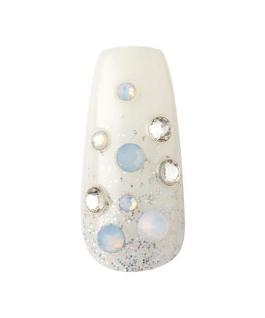 KISS One-Of-A-Kind Luxe Mani Long Acrylic Fake Nails Style No.1 Set with Pink Gel Glue & Accessories - 30 False Nails - Buy Online on GoSupps.com