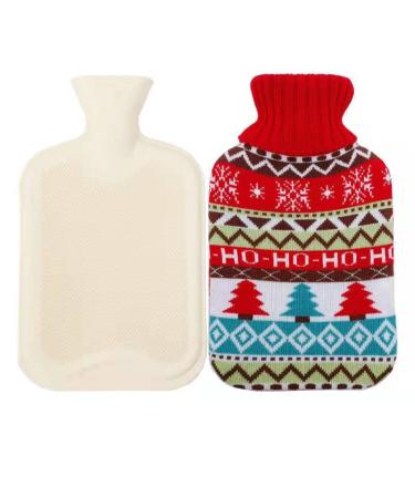 MYAMIA 1L Hot Water Bottles with Cover Rubber Hot Water Bag Pain Relief Hot Water Bag-C