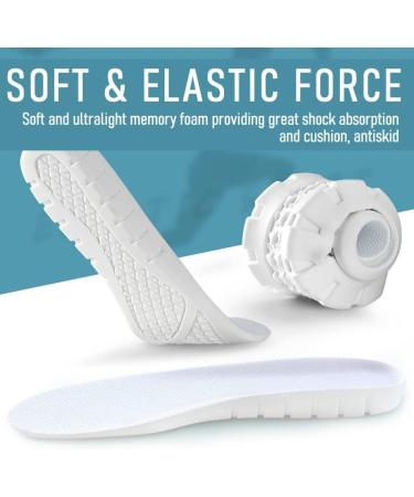 Memory Foam Shock Absorption Insoles for Men and Women - Orthotic Cushion Inserts for Running, Training, and Sports - Fits All Shoe Types - CM24/EU38 US5.5 Men /US7 Women - Buy Online on GoSupps.com