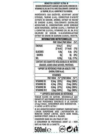 MONSTER - Ultra Zero Box 50Cl - Pack of 4 - Special Offer - Buy Online on GoSupps.com