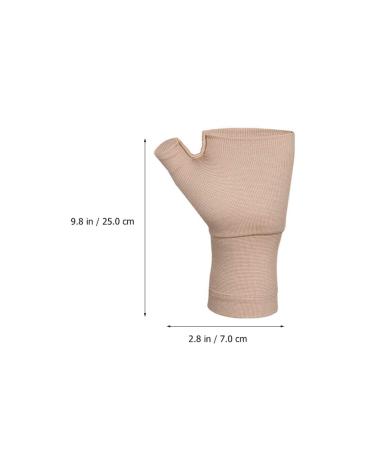 Wrist Thumb Support Sleeve - Compression Gloves for Carpal Tunnel Therapy | Fingerless Sports Wrist Brace | S Size 25x7x1cm - International Shipping Available - Buy Online on GoSupps.com