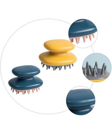 Tovinanna 2-Piece Silicone Massage Comb Set | Scalp Shampoo Massager & Hair Brush for Relaxing Hair Care - Buy Online on GoSupps.com