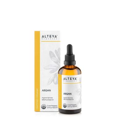 Altenya Organic Argan Oil 100ml - 100% Pure USDA-Certified Cold-Pressed Carrier Oil for Premium Skin Care - Moisturizing & Nutrient-Rich Therapeutic Quality - Buy Online on GoSupps.com