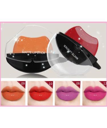 SLYHHZHMY Lip Shape Matte Nude Lipstick Color Lazy Lip Mud Long-Lasting High Quality Non-Sticky Cup Lazy Lip - Buy Online on GoSupps.com