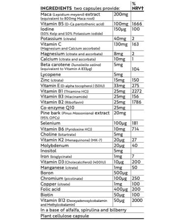 Viridian - Essential Man Multivitamin | 60 Veg Caps | Bioavailable Nutrients & Botanical Extracts | Energy & Vitality | Mental Performance | Nutritionist Formulated - Buy Online on GoSupps.com