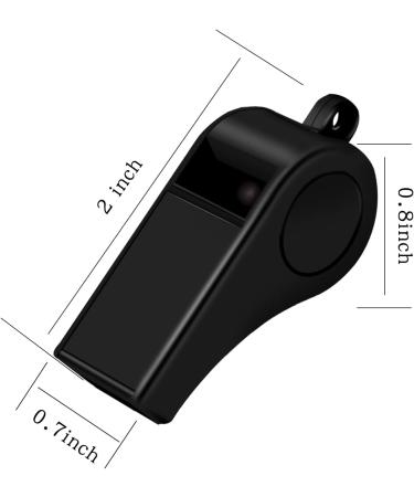 jiaonun 6 Pack Whistles Loud Crisp Sound Whistles ABS Sports Whistles with Lanyard Whistles Suit for Referees Coaches Emergency Survival Outdoor(Black) - Buy Online on GoSupps.com